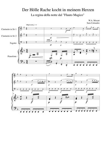 L'aria della Regina della Notte (arr. Sara Caliandro)