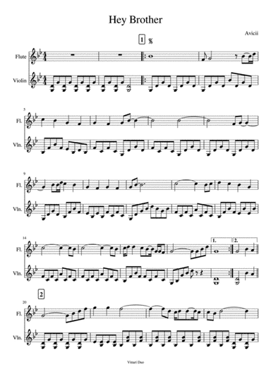 Hey Brother (arr. Vittari Duo, Nia Squirrell)