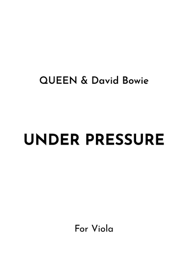 Under Pressure (arr. Jireh J.)