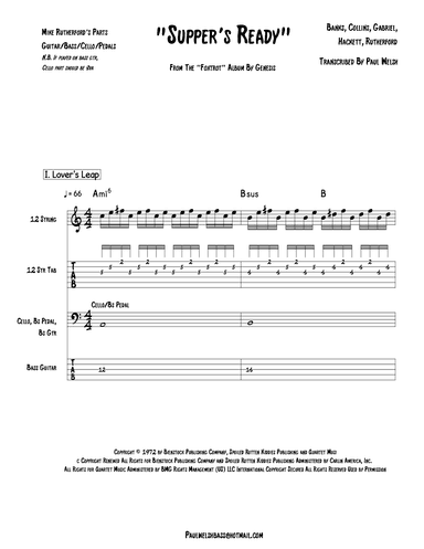 Supper's Ready (arr. P Welsh)