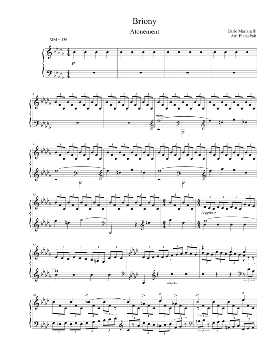 Briony (arr. Piano Palt)