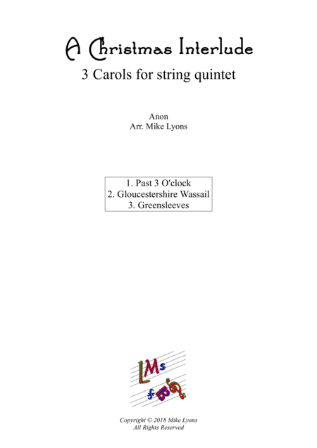 String Quintet/String Orchestra - Christmas Interlude (arr. Mike Lyons)