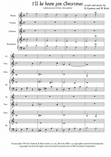 I'll Be Home For Christmas (arr. Ester Alessandrini)
