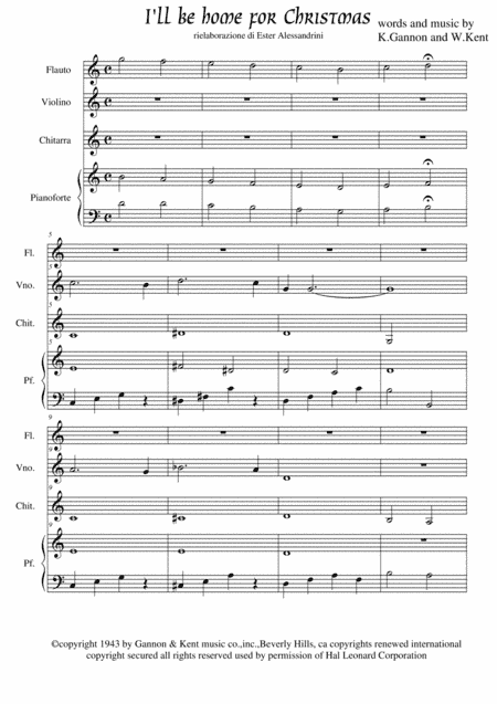 I'll Be Home For Christmas (arr. Ester Alessandrini)