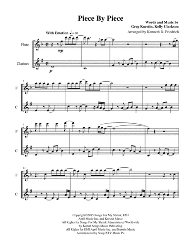 Piece By Piece (arr. Kenneth D. Friedrich)