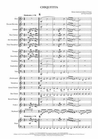 Chiquitita (arr. Tony Tournoff)