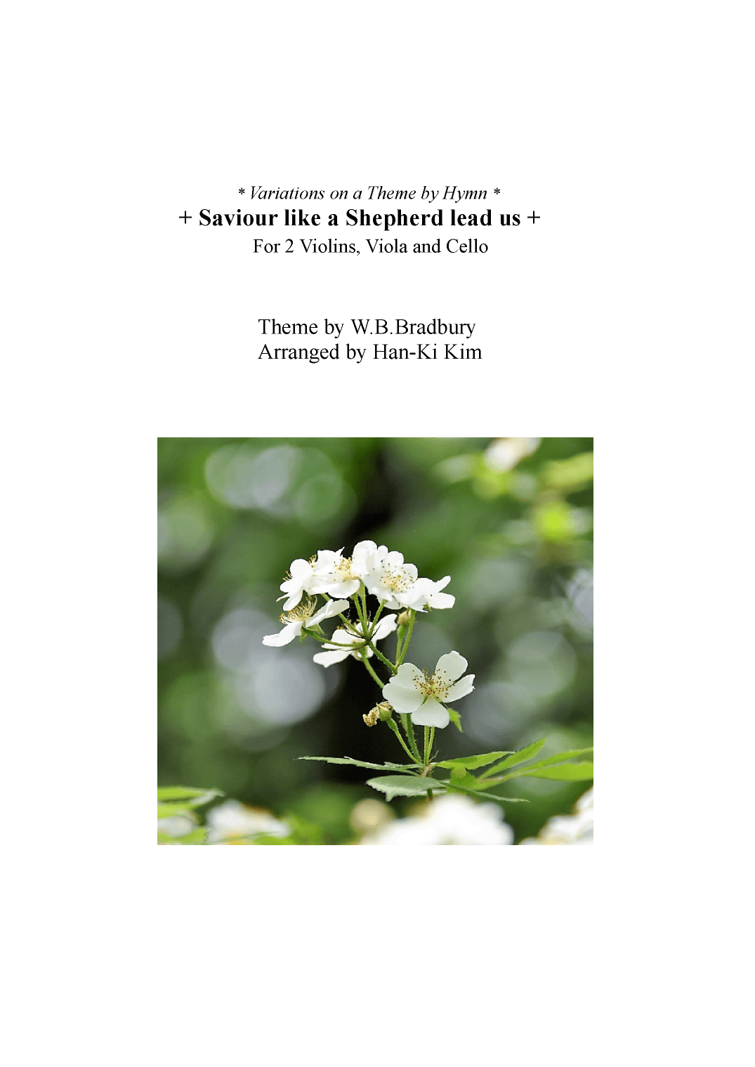Saviour like a shepherd lead us (For S.Quartet) (arr. Han-Ki Kim)
