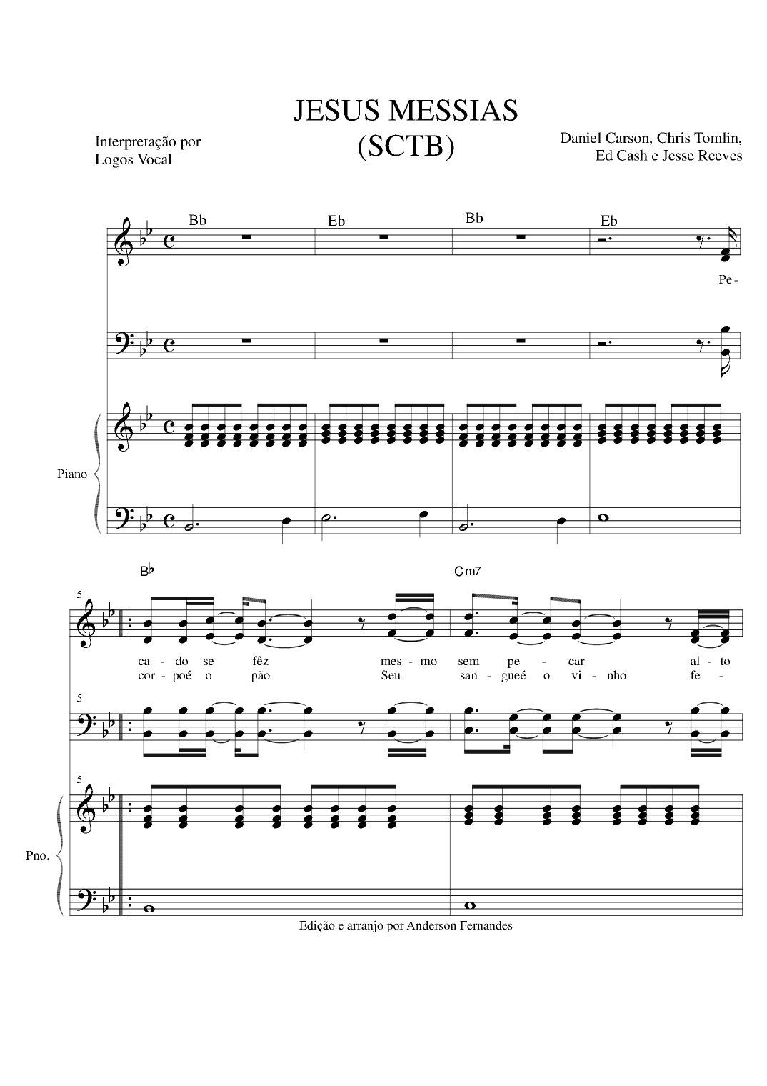 Jesus Messiah (arr. Anderson Miranda Fernandes)