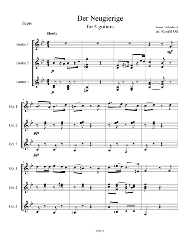 Der Neugierige (arr. Ronald Ott)