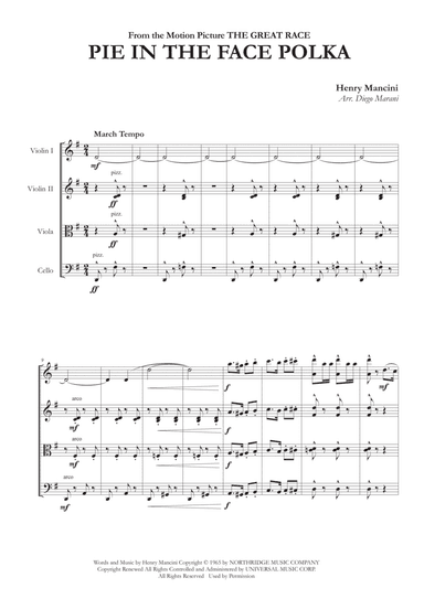 Pie In The Face Polka (arr. Diego Marani)