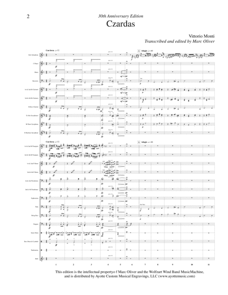 Czardas for Solo Xylophone and Band (arr. Marc Oliver)