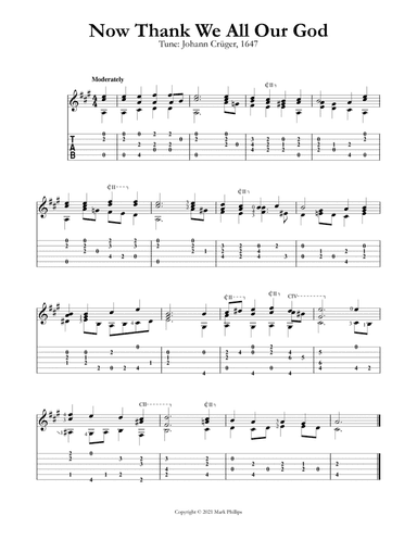 Now Thank We All Our God (arr. Mark Phillips)