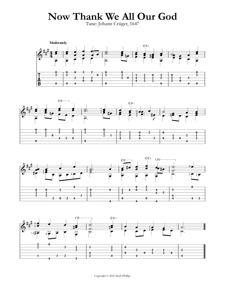 Now Thank We All Our God (arr. Mark Phillips)
