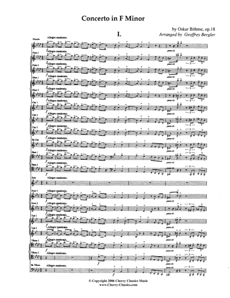 Concerto in F minor for Trumpet & Wind Ensemble (arr. Bergler, Geoffrey)