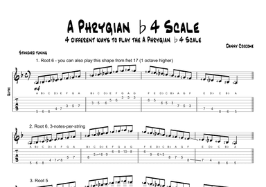 A Phrygian b4 Scale (4 Ways to Play)