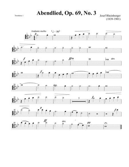 Abendlied by Josef Rheinberger (arr. Philip Brink)