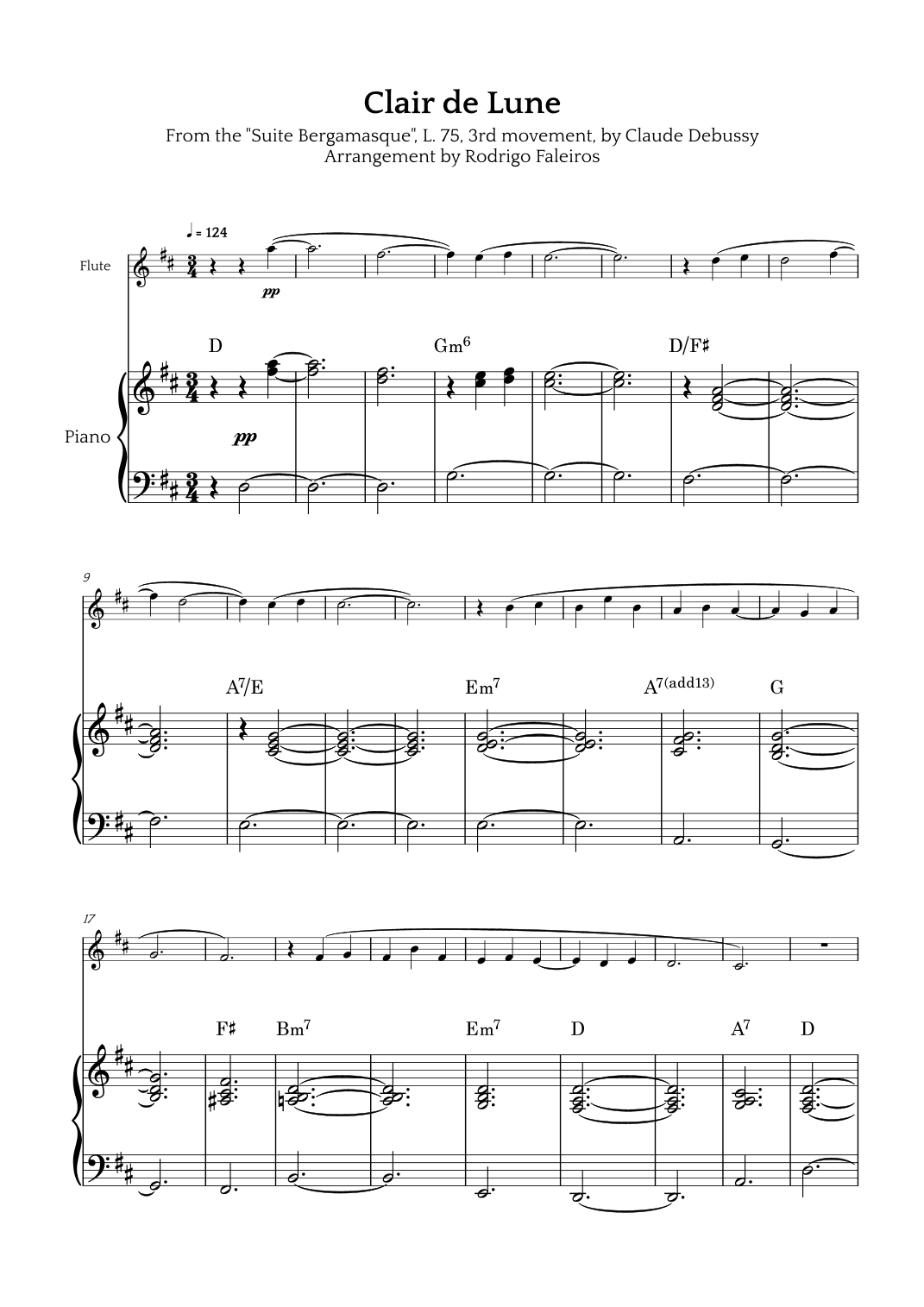 Clair de Lune (arr. Rodrigo Faleiros)