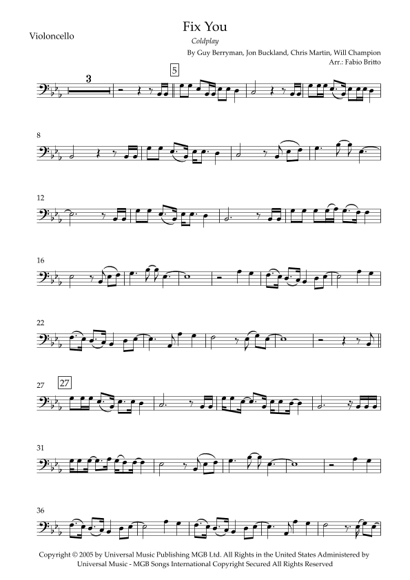 Fix You (arr. Fabio Britto)