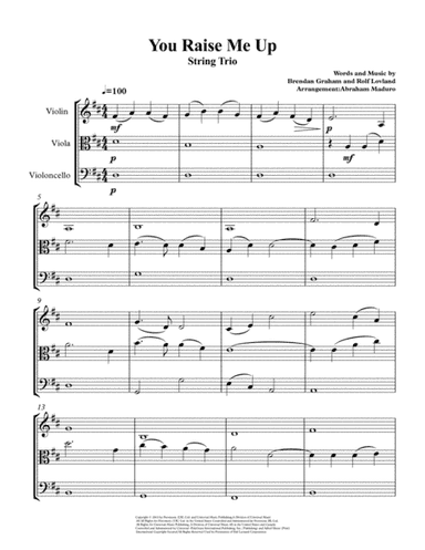 You Raise Me Up (arr. Abraham Maduro)