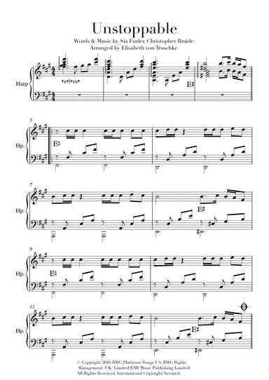 Unstoppable (arr. Elisabeth von Troschke)