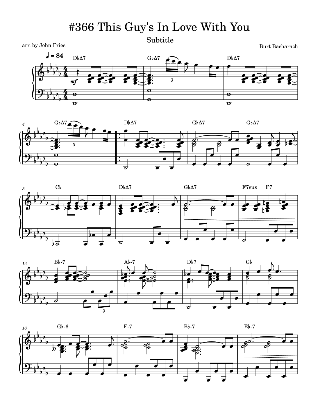 This Guy's In Love With You (arr. John Fries)