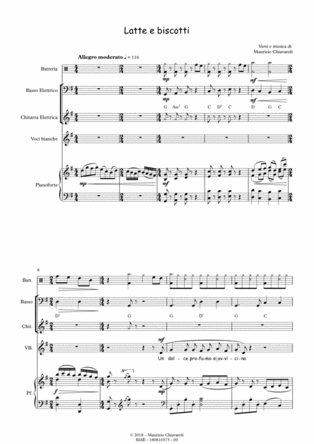 Latte e biscotti (Band version)