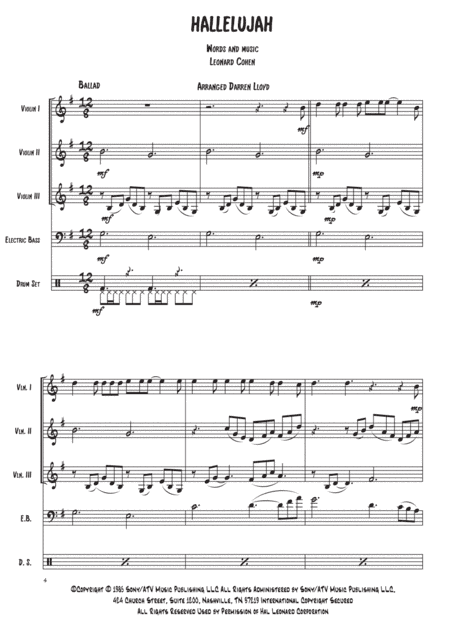 Hallelujah (arr. Darren Lloyd)