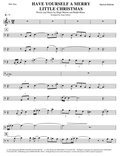 Have Yourself A Merry Little Christmas  from MEET ME IN ST. LOUIS (arr. Jorge Juárez)