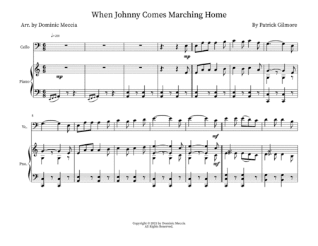 When Johnny Comes Marching Home (arr. Dominic Meccia)