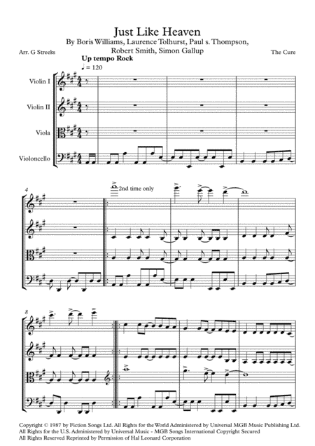 Just Like Heaven (arr. G Streeks)