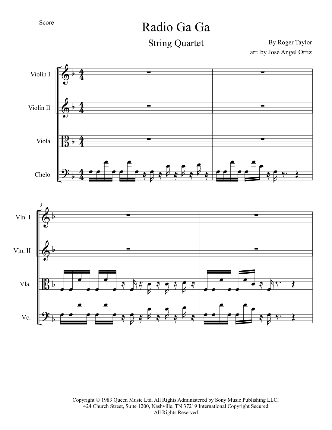 Radio Ga Ga (arr. José angel Ortiz ramirez)