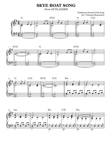 Skye Boat Song (arr. Christian Bennedsen)