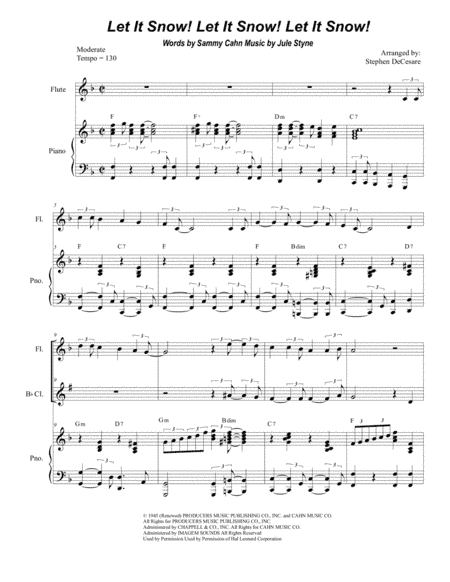 Let It Snow! Let It Snow! Let It Snow! (arr. Stephen DeCesare)