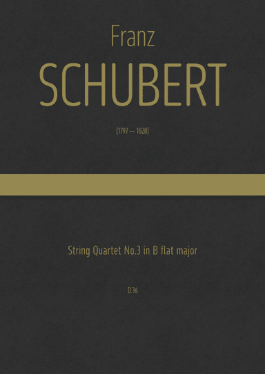Schubert - String Quartet No.3 in B flat major, D.36 (arr. J.G. Cucó Barber)