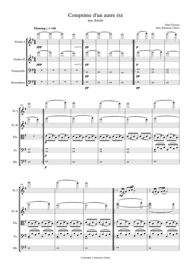Comptine D'un Autre Été: L'après-midi (arr. Johannes Christ)