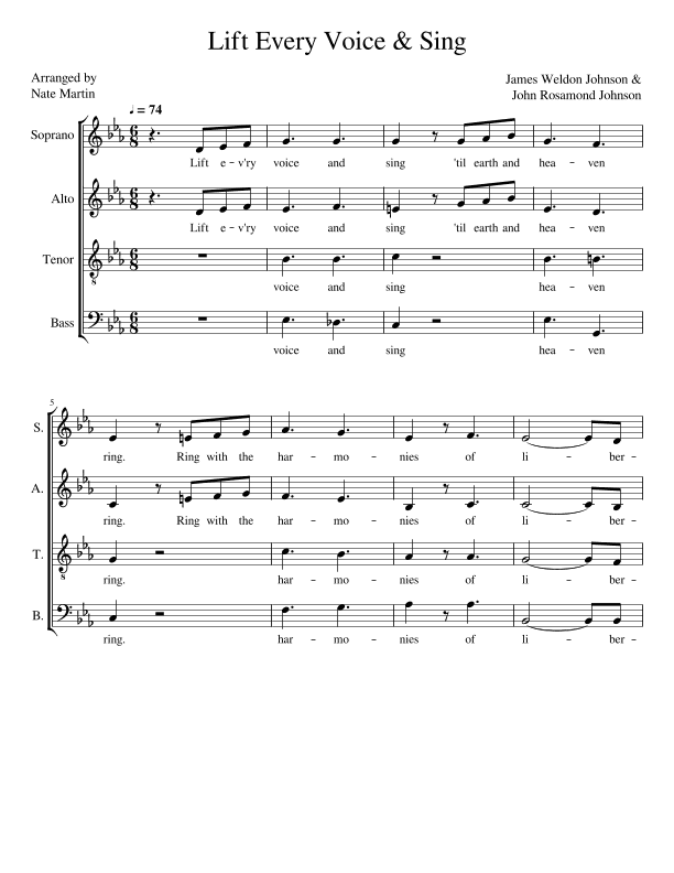 Lift Every Voice & Sing (arr. Nathaniel Martin)