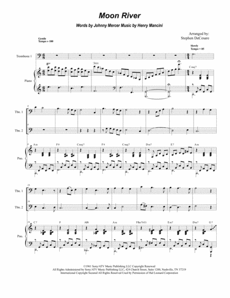 Moon River (arr. Stephen DeCesare)