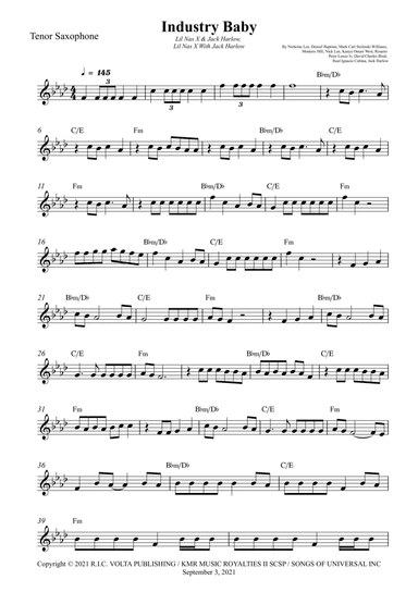 Industry Baby (arr. Wesley S. SIlva)