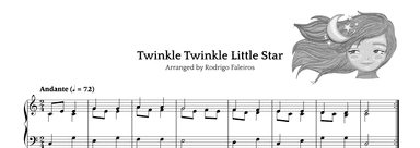 Twinkle Twinkle Little Star (for beginners to intermediate) (arr. Rodrigo Faleiros)