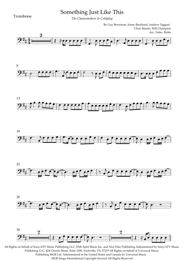 Something Just Like This (arr. Fabio Britto)