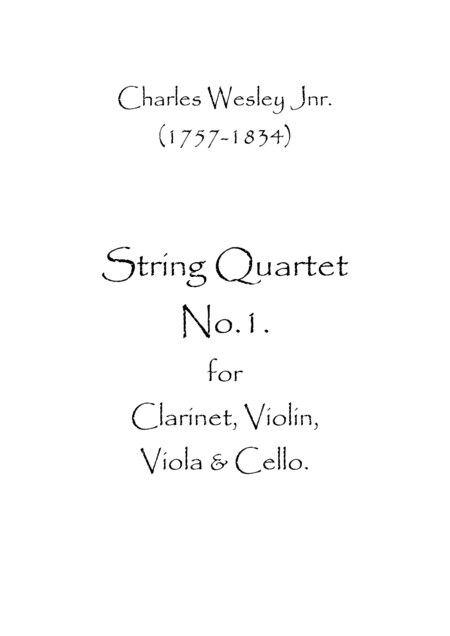 String Quartet No.1 (arr. Spence Bundy)