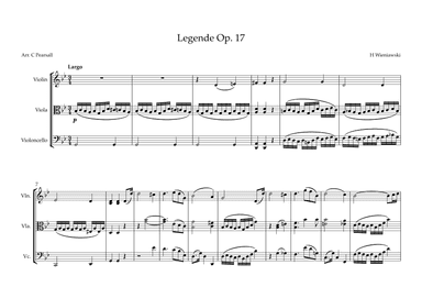 Legende Op. 17 (arr. Caroline Pearsall)