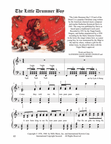 The Little Drummer Boy (arr. lyle stang music)