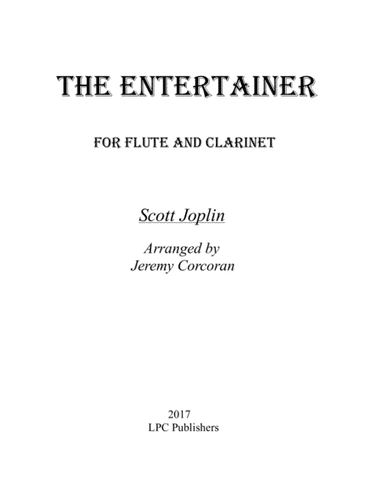 The Entertainer for Flute and Clarinet (arr. Jeremy Corcoran)