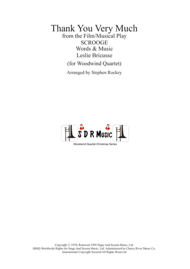 Thank You Very Much (arr. Stephen Rockey)