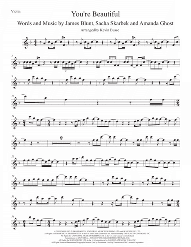You're Beautiful (arr. Kevin Busse)