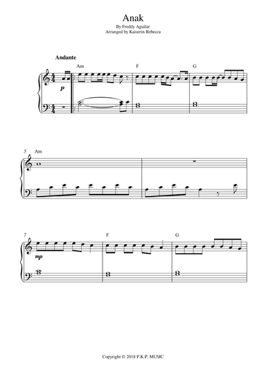 Anak (arr. Kaiserin Rebecca)