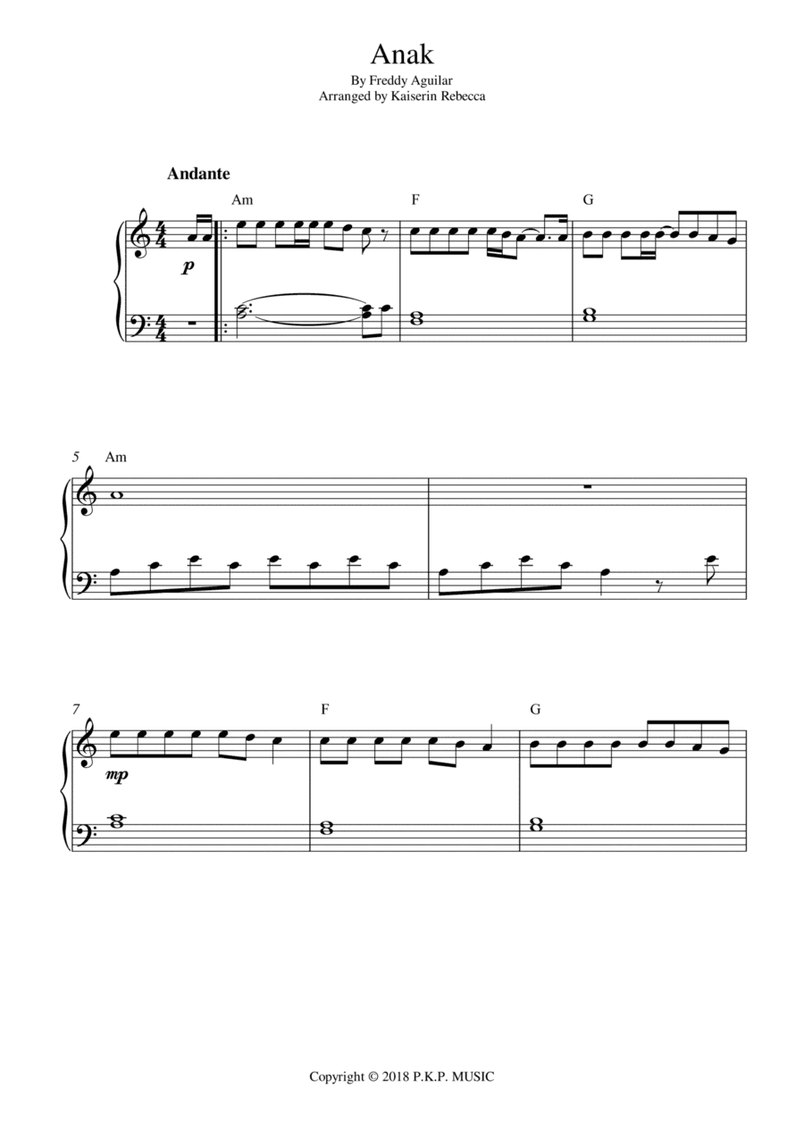 Anak (arr. Kaiserin Rebecca)