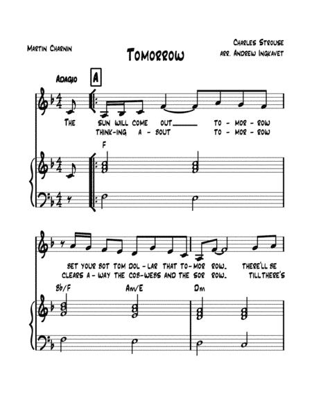 Tomorrow (arr. Andrew Ingkavet)