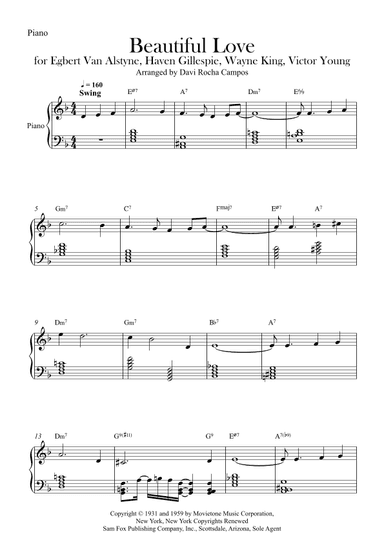 Beautiful Love (arr. Davi Rocha Campos)